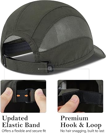 GADIEMKENSD Outdoor Running Hat Breathable Mesh 2PACK
