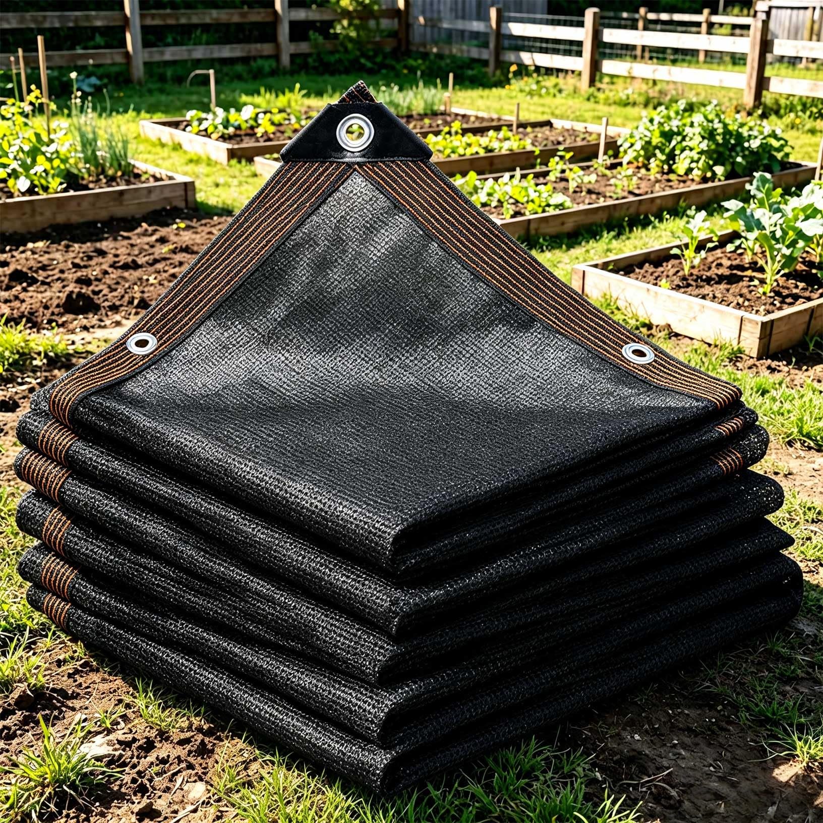 Malla sombra para jardín e invernadero que crea espacios frescos y ventilados