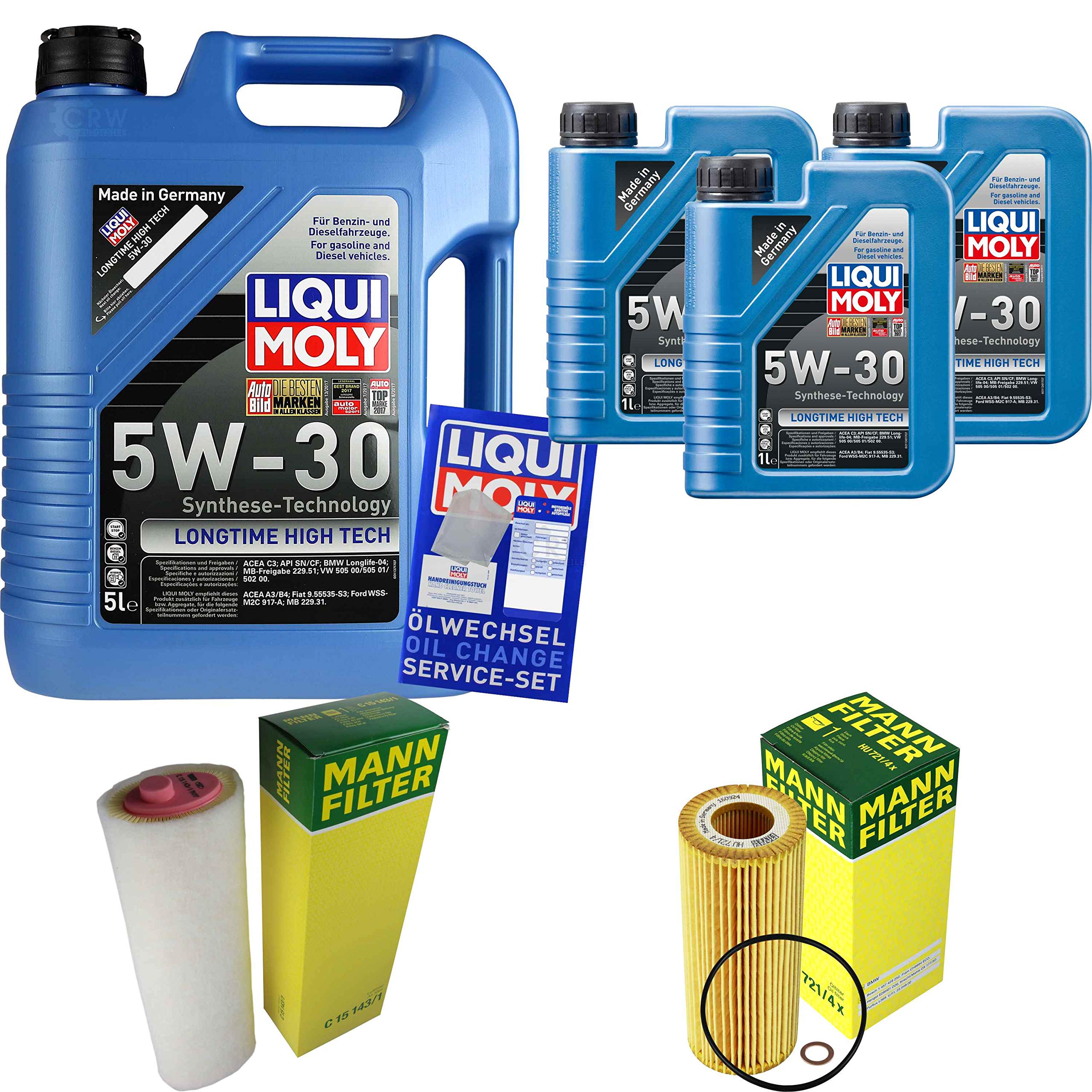 Kit d'inspection 8 l LM LT High Tech 5W-30 + filtre à air MANN