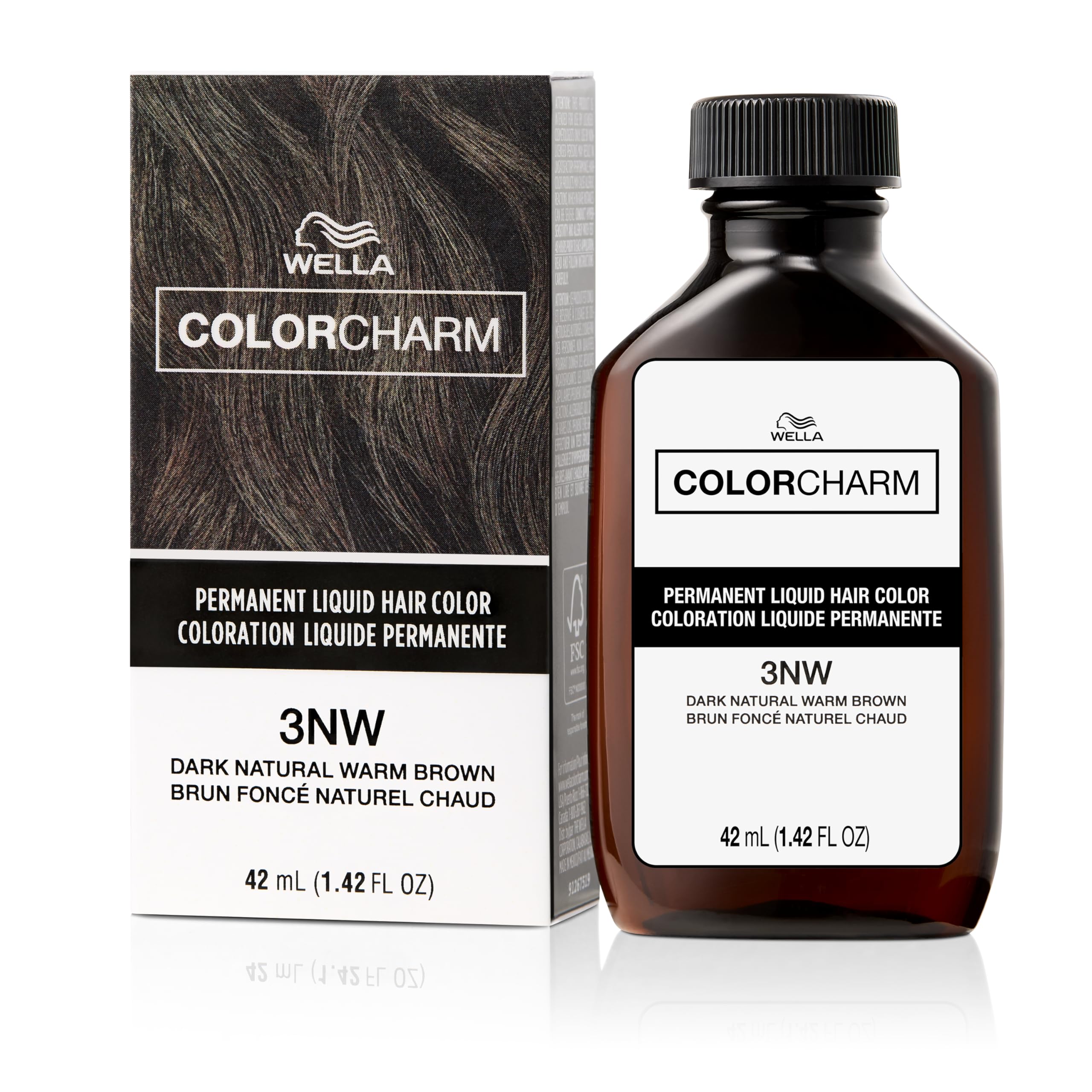 Permanent Liquid Hair Color for Gray Coverage, Brown