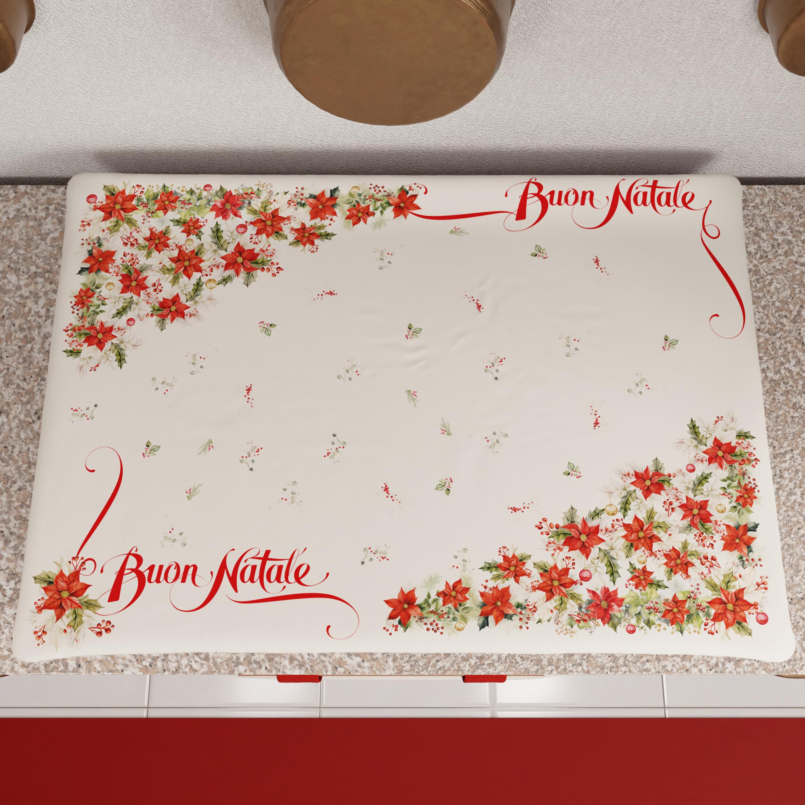 PETTI Artigiani Italiani - Camino de Mesa Navideño 140x40 cm, Camino de Mesa Navidad para Cocina, Decoración Navideña para Mesa, Camino de Mesa Elegante Tartan, 100% — view 52