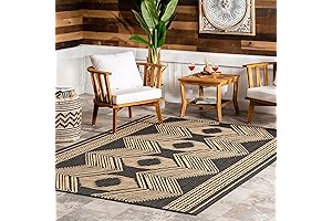 nuLOOM Outdoor Tribal Geometric 5 x 8 Area Rug