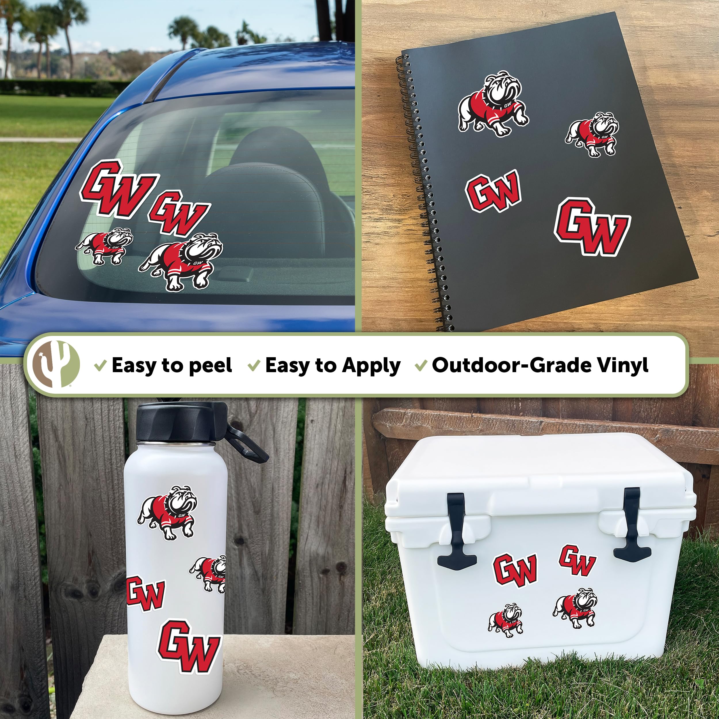 Gardner-Webb University Sticker Sheet – 6 Decals For Laptop, Car, Water Bottle & More - View #7