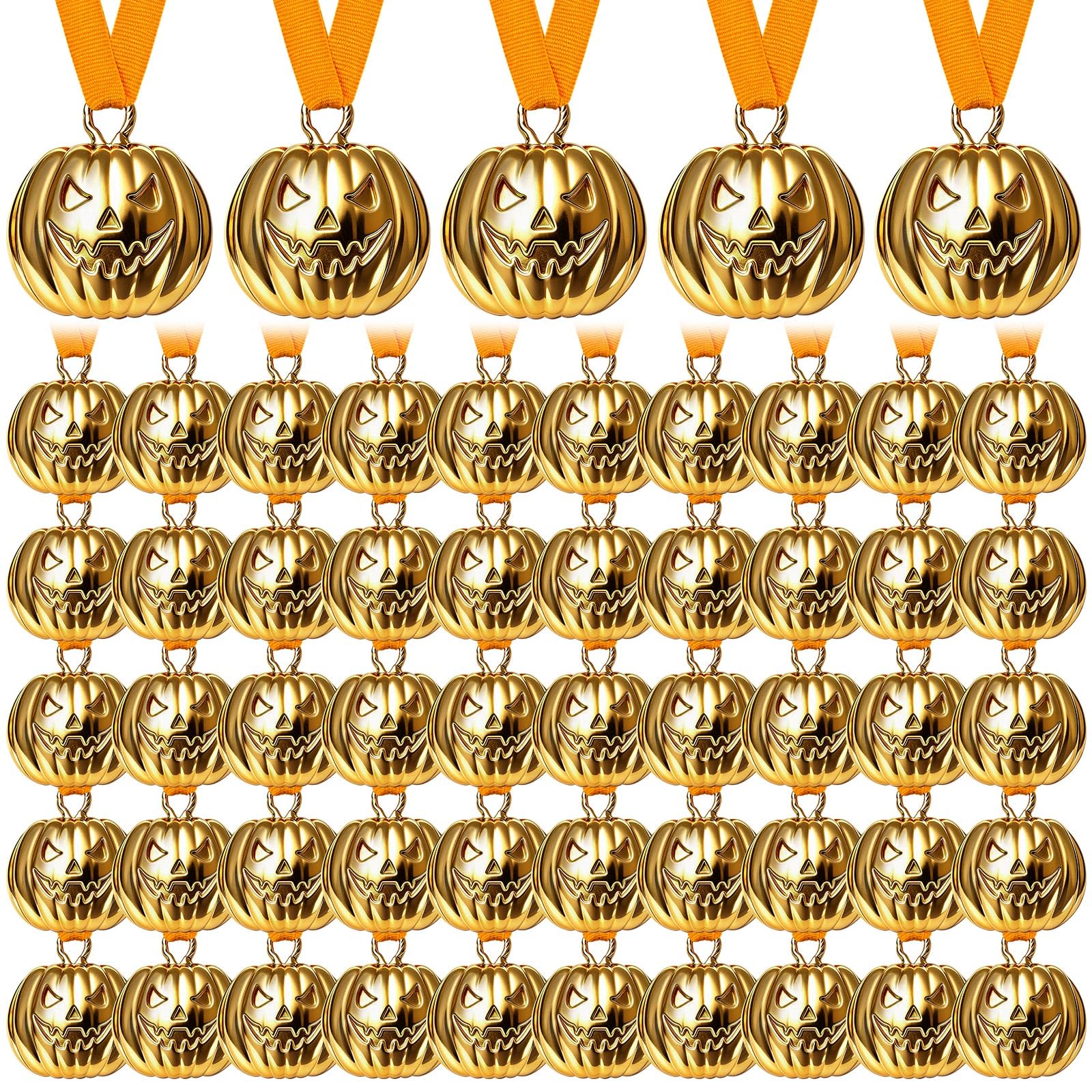 Junkin Halloween Pumpkin Skull Medals Bulk Plastic Trophy