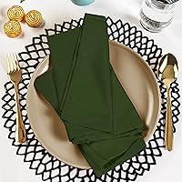 Vista 121 de Utopia Kitchen - Servilletas de tela negras [paquete de 12, 50 x 50 cm], mezcla de algodón absorbente, lavables y reutilizables para cena