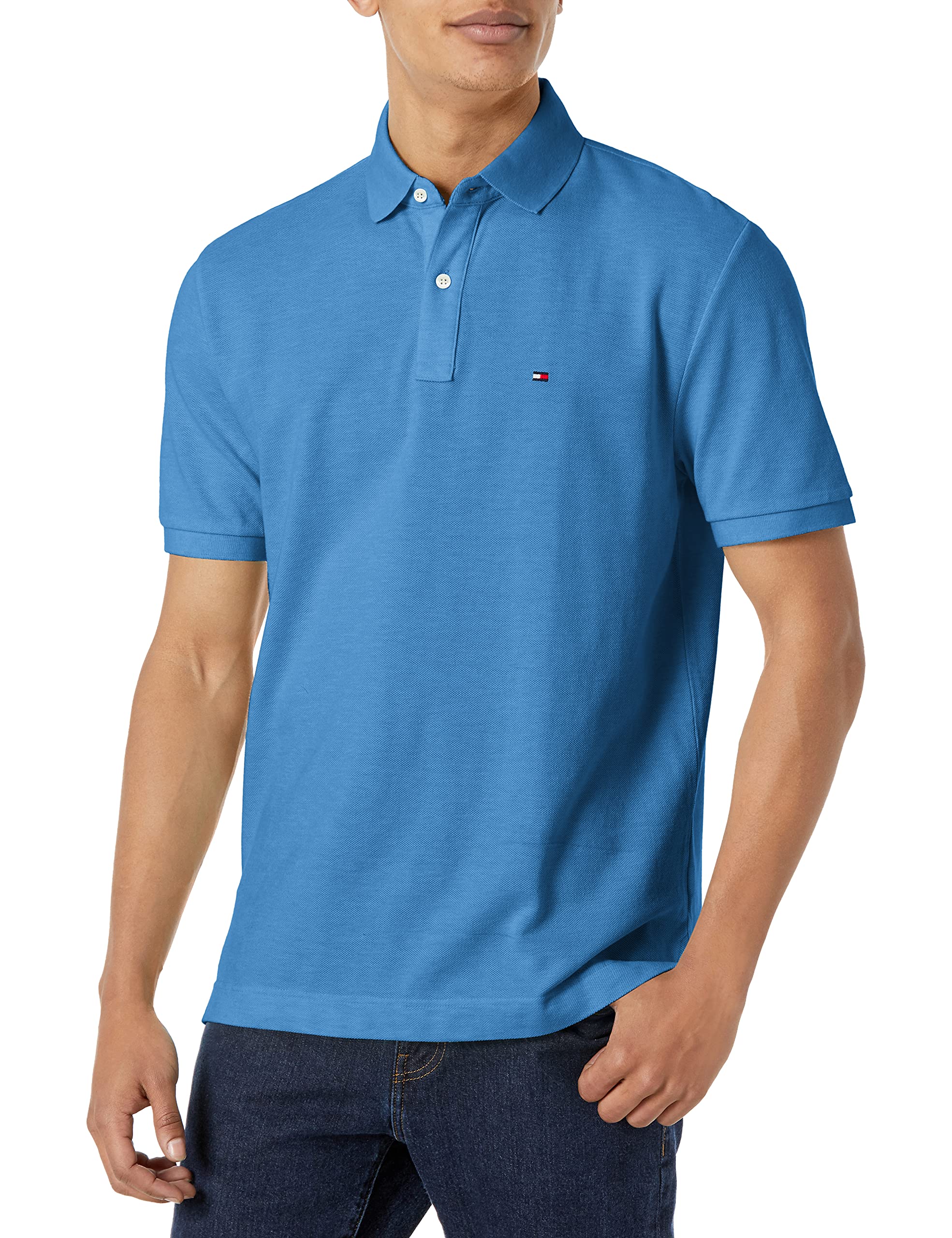 Men's Short Sleeve Cotton Pique Polo Shirt in Classic Fit