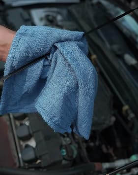 Cotton Shop Towels Blue (Pack of 150) Size 14x14 Inches Cleaning Rags Absorbent Shop Rags and Multipurpose Cleaning Towels for Automobiles, Industries, Garage and Homes