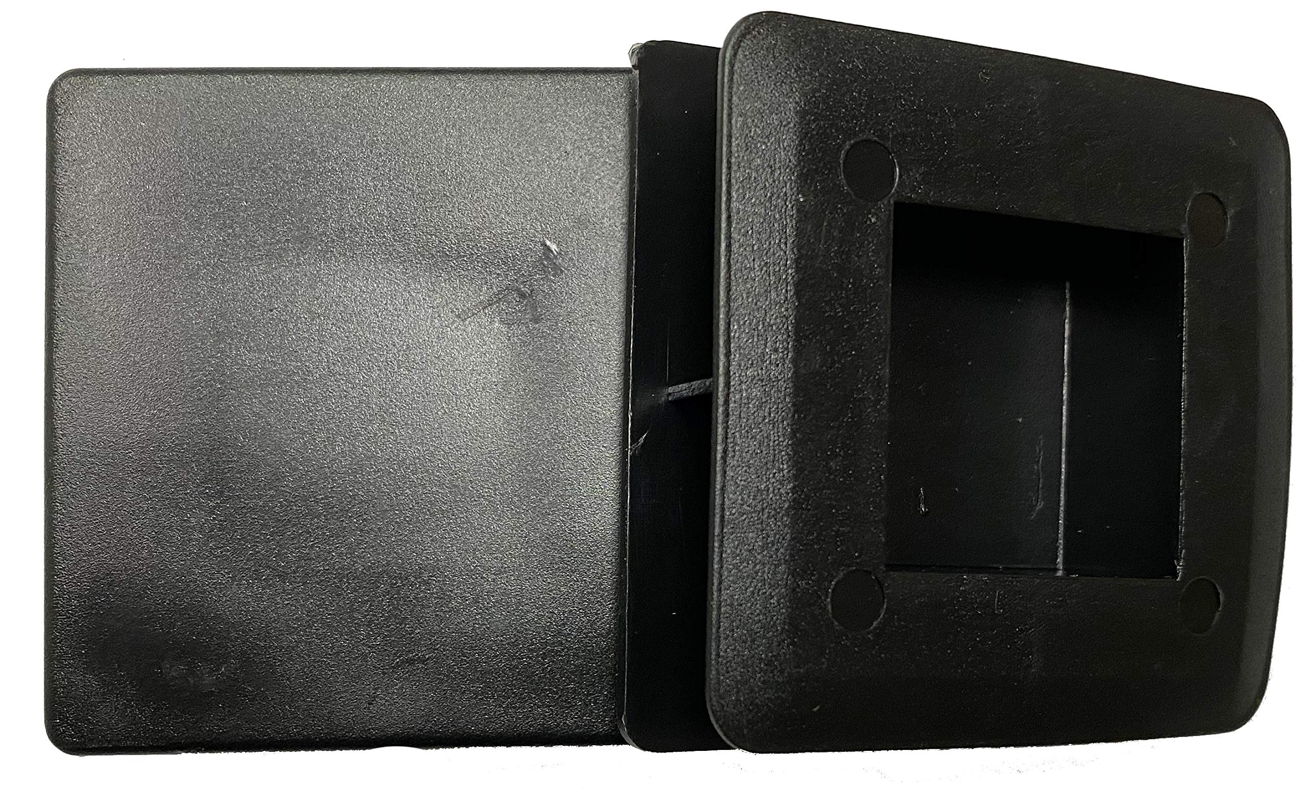Protection Force 2-3/8" 60mm (Pack of 10) Square OD Tubing Plastic Insert Plug, Tubing Post End Cap, Chair Glide