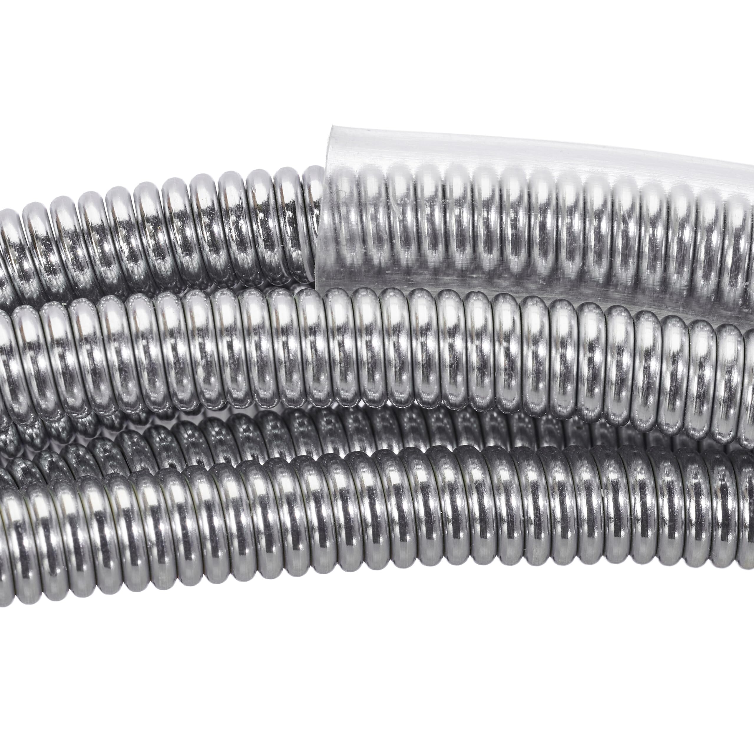 Relaxdays Furet déboucheur de canalisation,15 mètres, pour Douche, évier, WC, Spirale de Nettoyage, Acier, argenté/Rouge