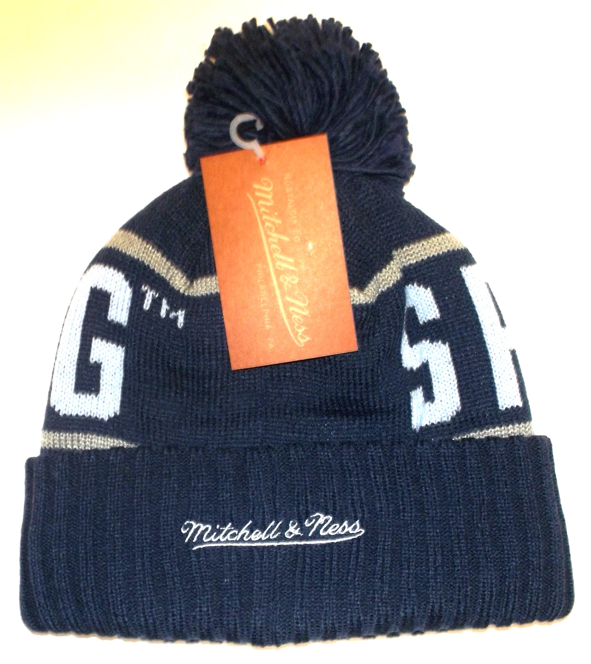 Mitchell & Ness MLS Kansas City Sporting Cuff/Pom Knit Hat - OSFA - KU16Z