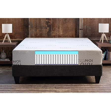 Amazon Com Lulu Mattress 11 Inch Hybrid Innerspring Mattress Bed In A Box Queen Size Firm Home Kitchen