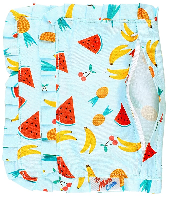 MOM CARE Mustard Seed Rai Pilllow Cover That Fits All Baby Pillows Only Pillow Cover Without Inside Pillow (Pack of 1) Green (Cotton), 250 TC