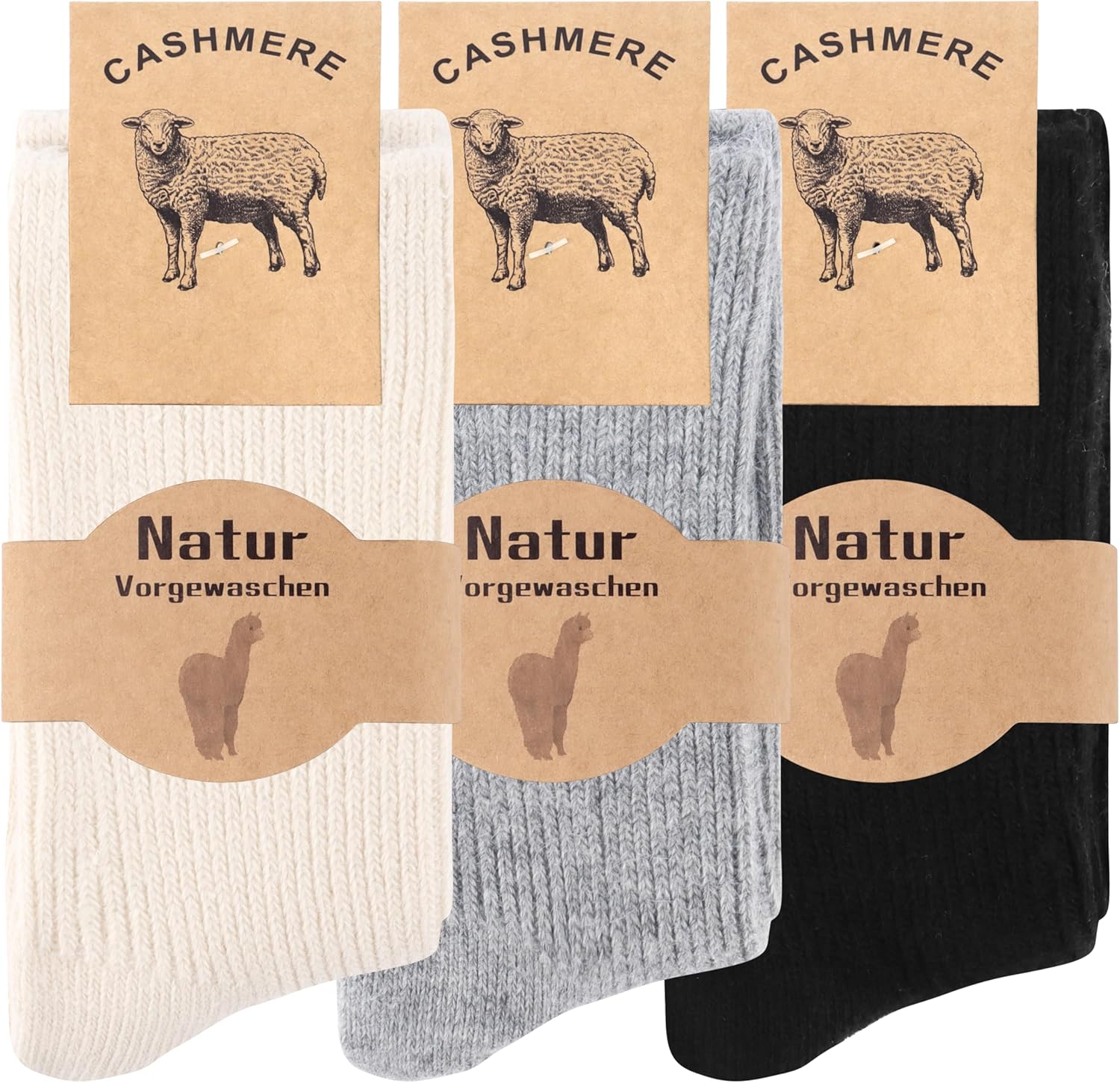 Moyel Warm Wool Cashmere Socks for Women Women’s Thermal Winter Socks Thin Soft and Cozy