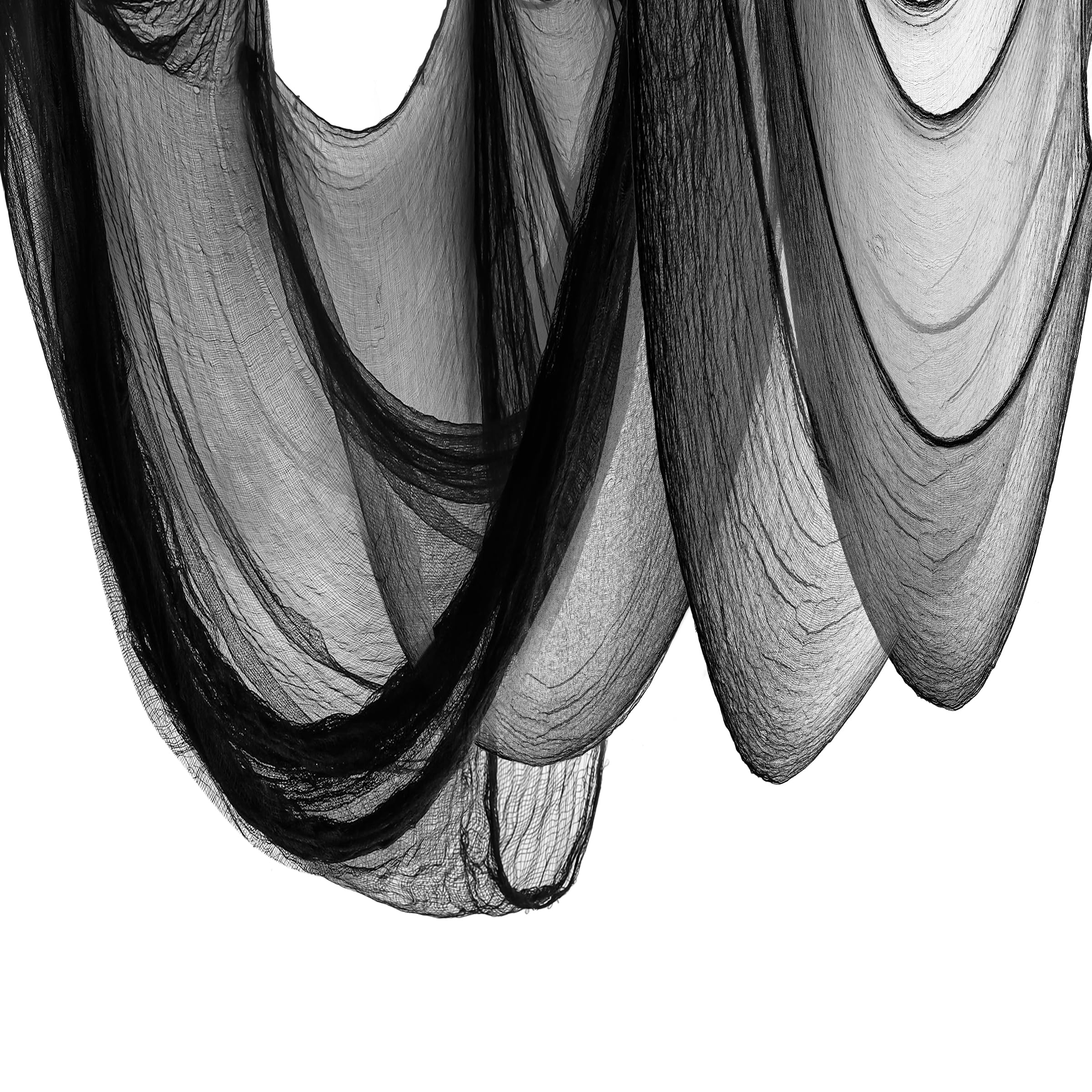 Xgunion Halloween Black Creepy Cloth 315X87 inch Spooky Halloween Cloth Decor