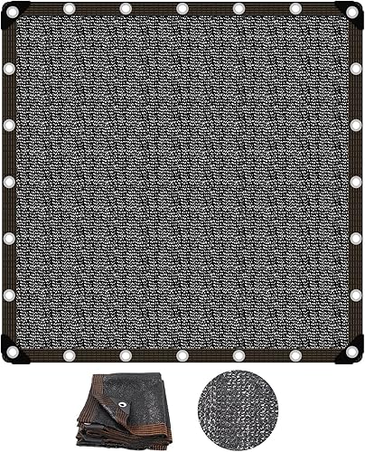 RICHIE 40 % de 20 x 20 pies de tela negra para jardín, lona de malla duradera con ojales para protección solar, toldo de tela, sombreado disponible en Yaxa Guatemala