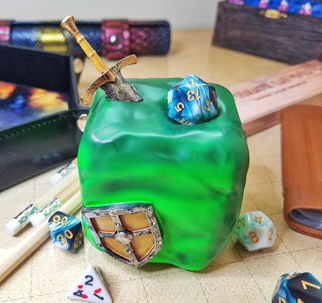 Foto 5 de 6 de Power Beast Dungeon Cubo Gelatinoso para Dados de rol, Dice Jail, Castiga a Tus Dados Poliedricos
