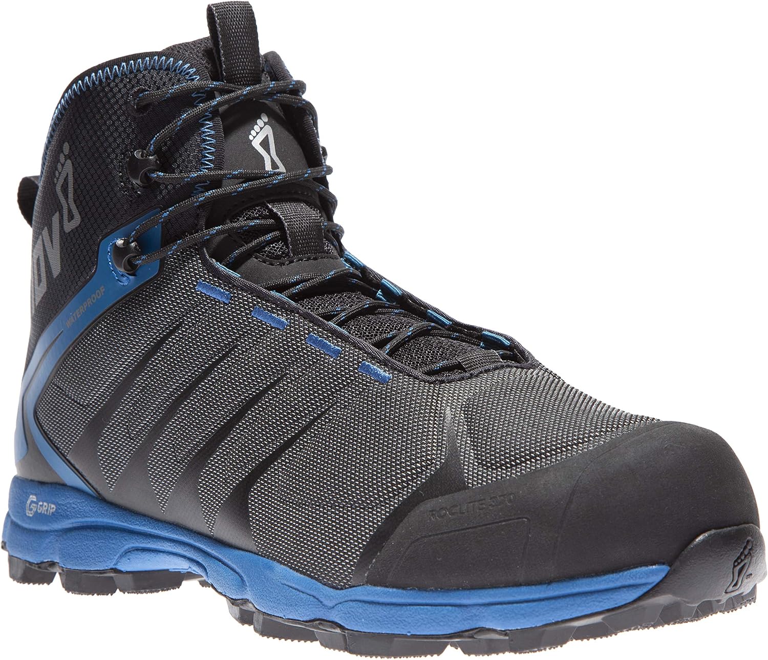 Inov-8 Roclite™ 370 Black/Blue UK 8.5 (US Men's 9.5) Precision Fit (Medium)