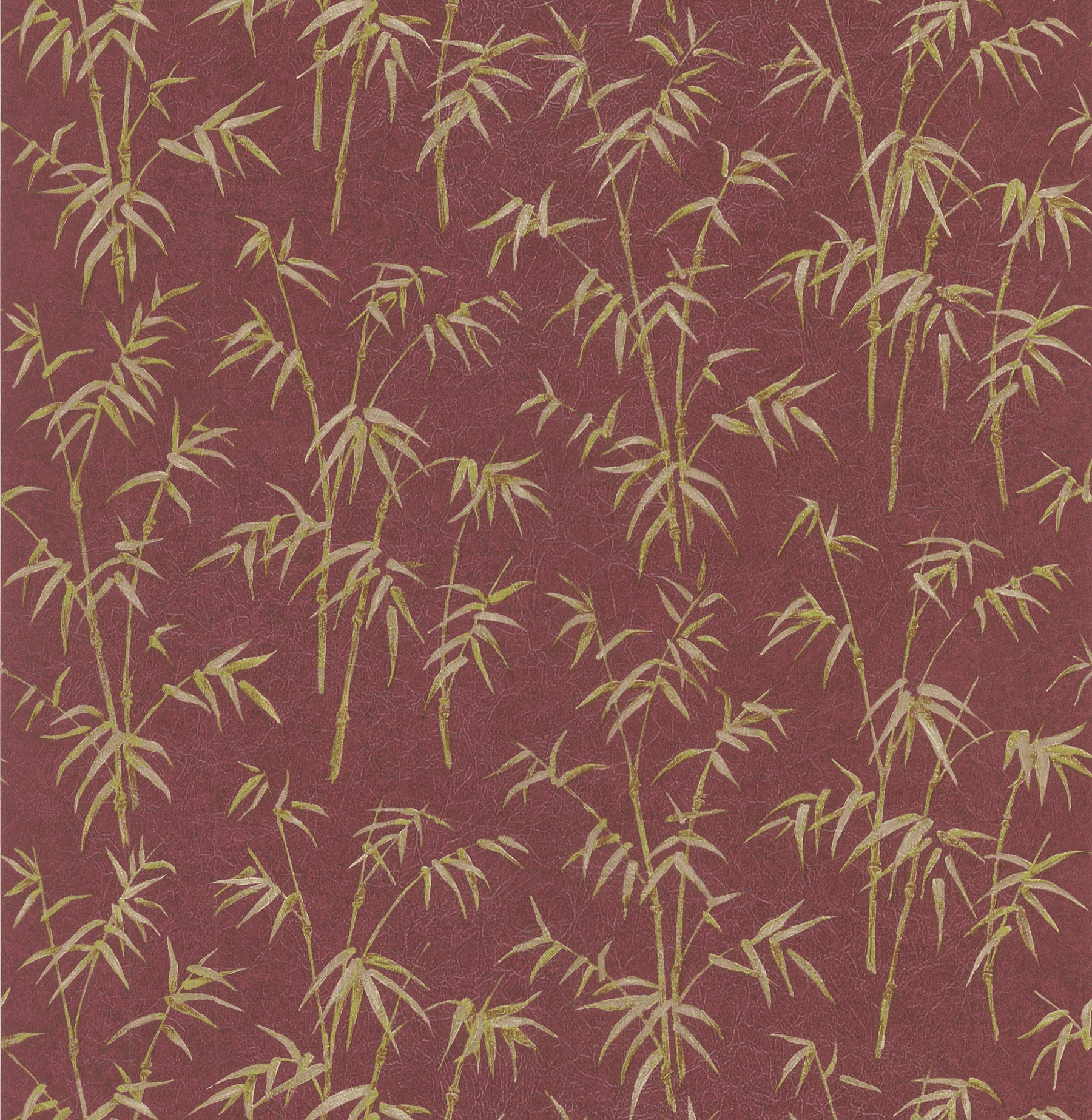 Papier peint bambou rouge rouleau 52 cm tapisserie murale exotique