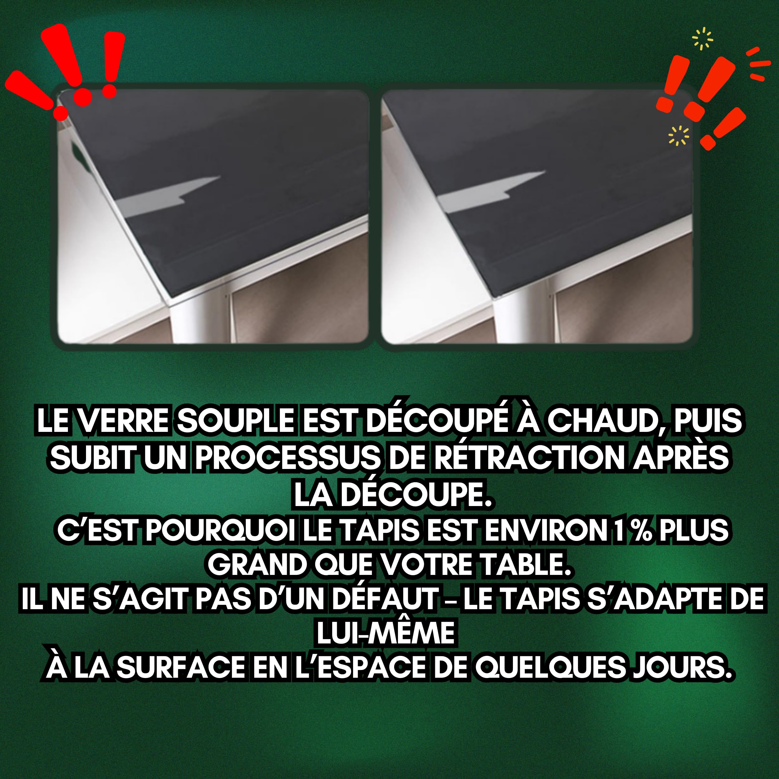 Deccart Protège-Table Transparent en PVC 120x60cm - Film Protecteur - Nappe de Protection Souple pour Table, Bureau ou Cuisine, Facile à Nettoyer, Usage Quotidien