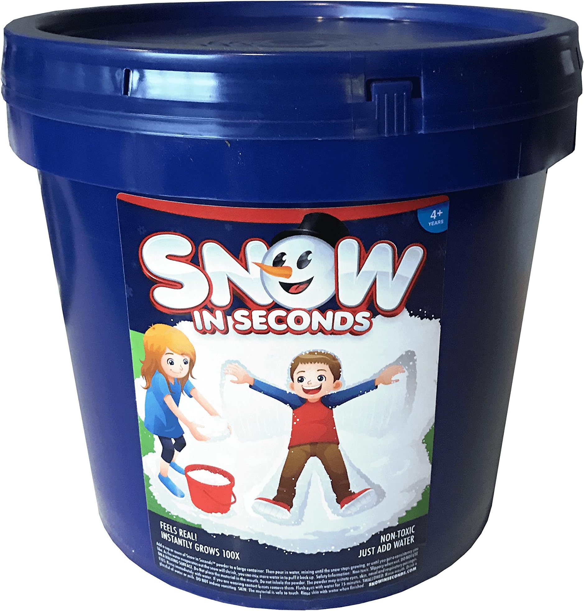 Snow in Seconds Instant Fake Snow Party Bucket (Makes 65 Gallons)