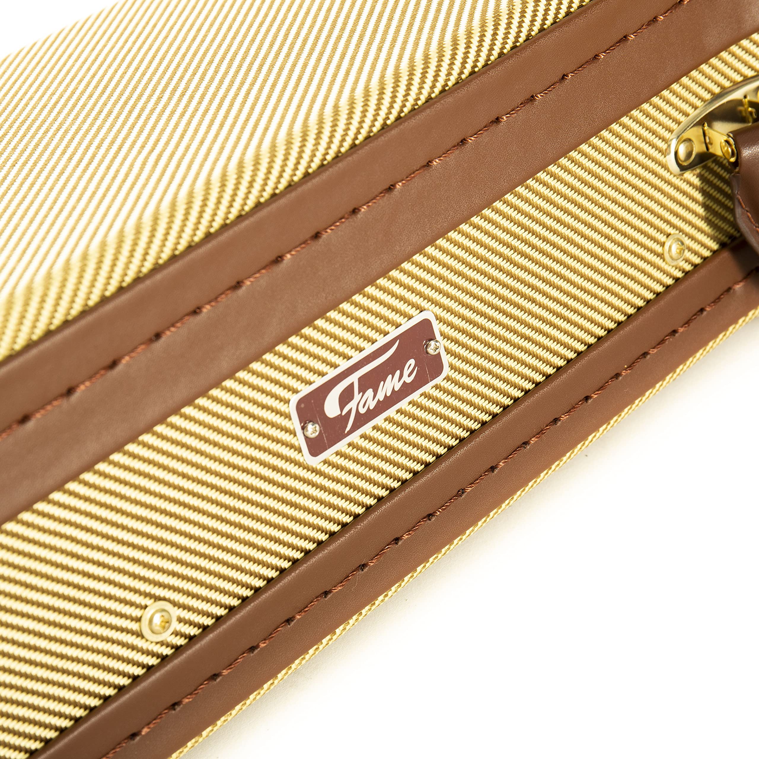 Fame Tweed Case Single Cut Guitar - Étui pour Guitares Électriques