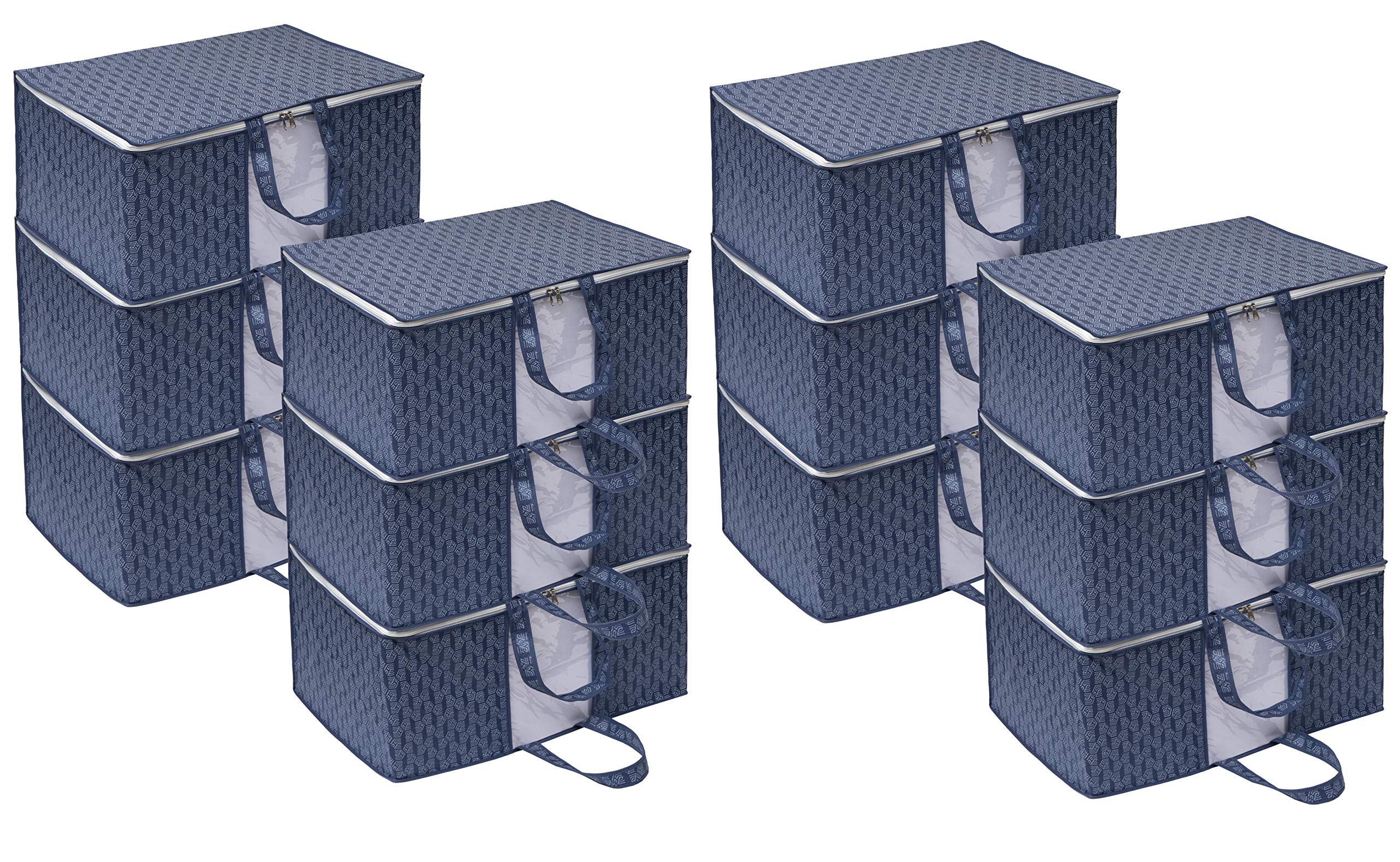 Homestrap Printed Front Handle Underbed Storage Bag/Organizer/Blanket Cover (Navy Blue) Pack of 12 (B08MCH37KT) Amazon Price History, Amazon Price Tracker