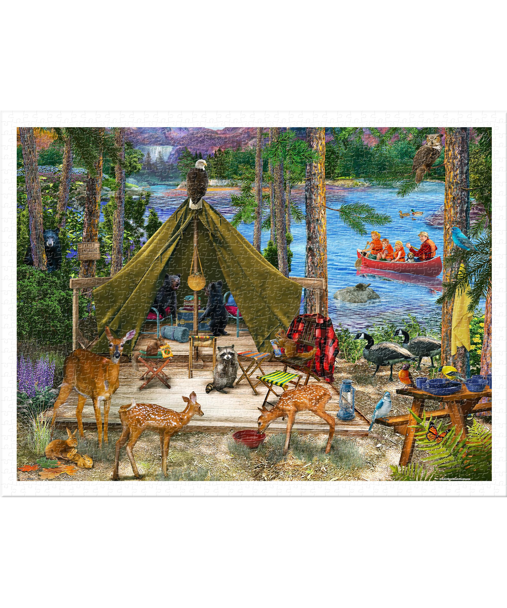 PieceRelax Plastic Jigsaw Puzzles for Adults 1200 Pieces, Bigelow Illustrations - Image 2
