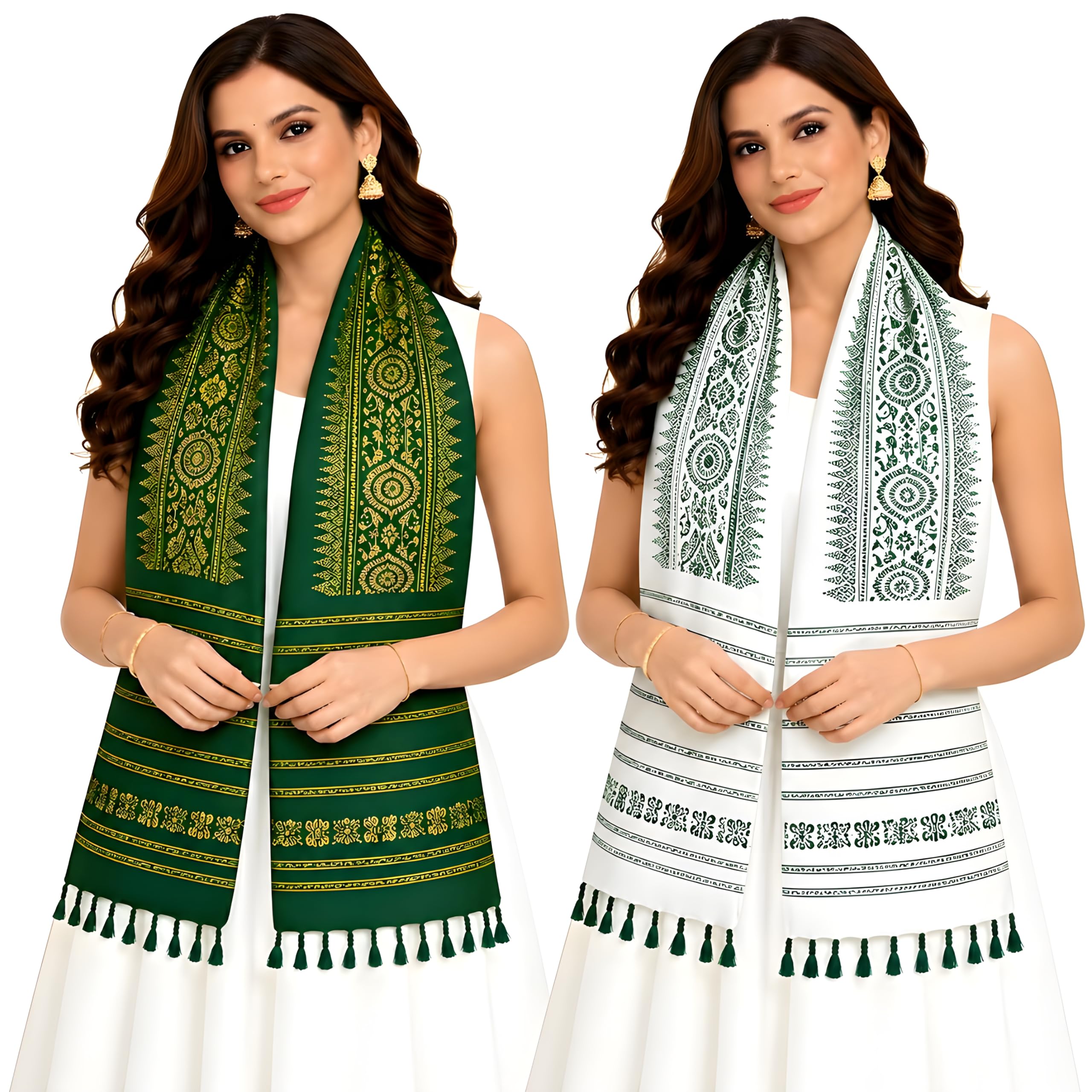 gohub Traditional Assam handwoven purple muffler made from soft cotton. Lightweight, breathable and perfect for ethnic wear, gifting and everyday styling.-picture-54