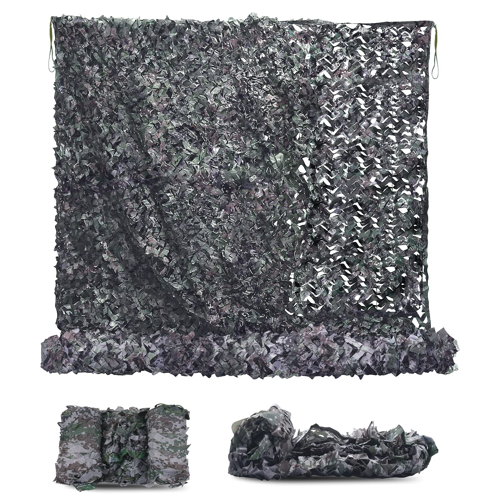 Sposuit Camo Net Camouflage Netting 10 x 10ft, 10 x 20ft - Oxford Fabric Camouflage Nets Military Surplus - Hunting Blind for Deer Stand, Party Supplies Decorations
