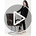 GOYALSON Stainless Steel Home Exclusive Visitor Study Reception Office Guest Seating Solution Chair with arm Rest and Heavy Frame with Cushioned... - Image 2