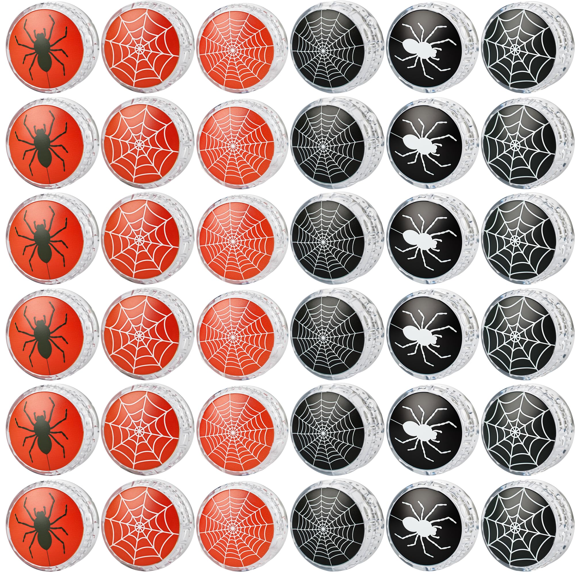 30 Pack Led Light up Yo Yo Novelty Spider Yo Yo Ball Plastic Light up Responsive Ball for Kids Birthday Spider Theme Party Goodie Bag Fillers Classroom Rewards, 2 Colors