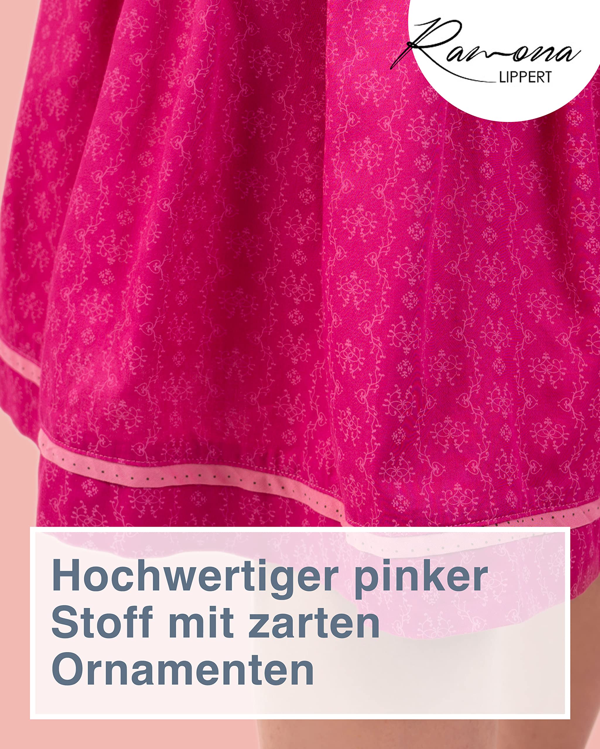 Ramona Lippert Trachtenrock Alexandra für Damen, Rocklänge 65 cm