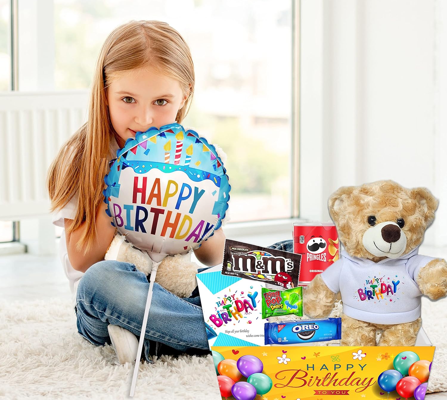 Birthday Gift Basket Care Package for kids w/Teddy Nigeria Ubuy - Main Image