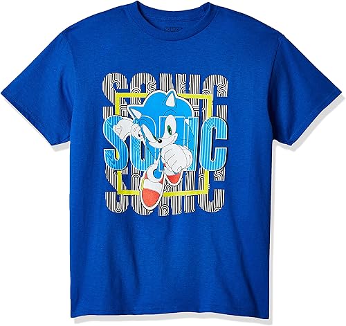 SEGA Sonic The Hedgehog & Tails - Camiseta de manga corta para niño