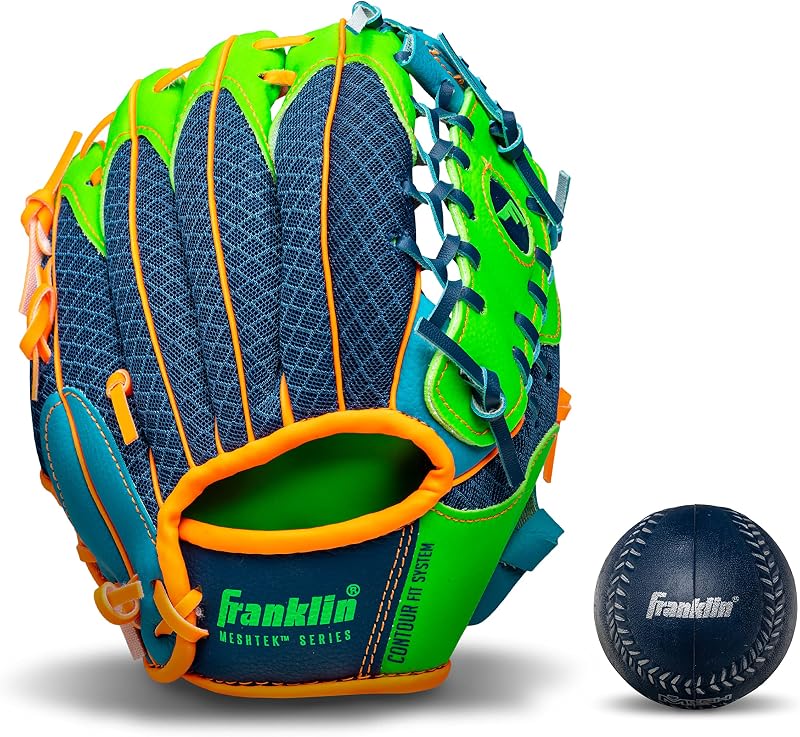 Franklin Sports Kids Meshtek Glove + Ball
