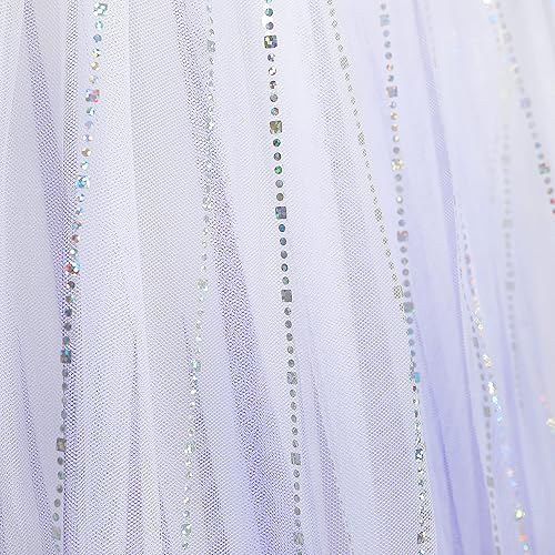 Miniatura 9 de Aoiviss Vestidos de Frozen para niñas, disfraz de princesa Elsa, Halloween, carnaval, cosplay, vestido de fiesta de cumpleaños de nieve