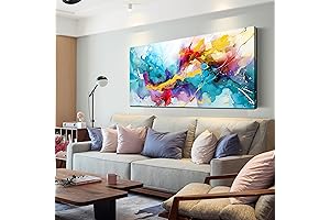 LAOTOART Abstract Vibrant Wall Art for Living Room
