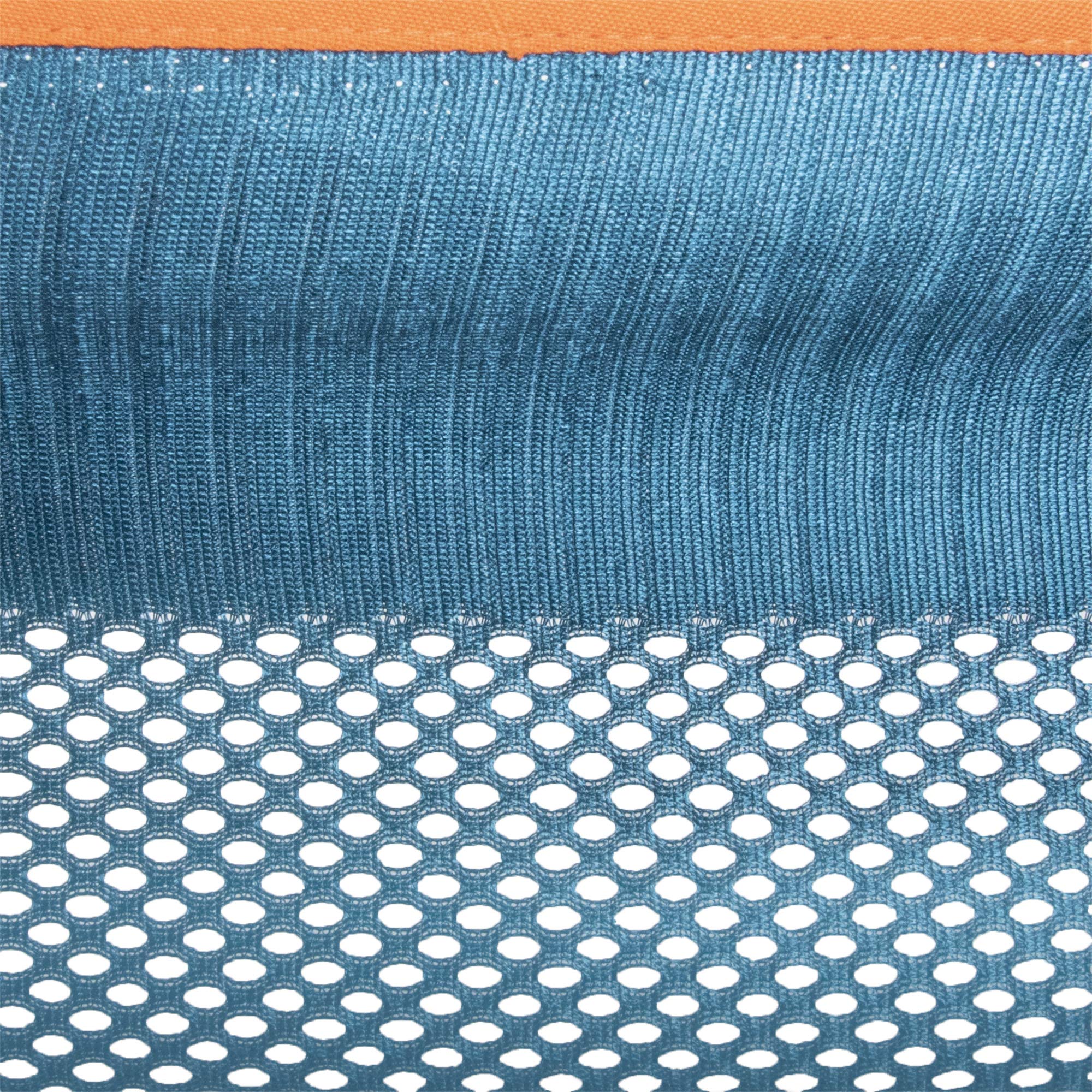 Vivere Hamac en Maille avec Support (280 cm) - Bleu/Orange