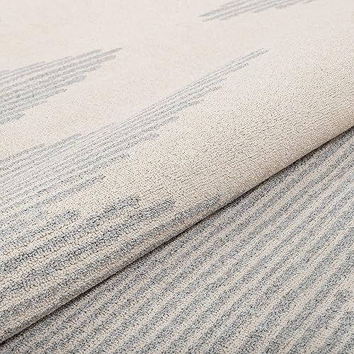 Miniatura 9 de Well Woven - Tapete con diseño de enrejado marroquí, color azul claro