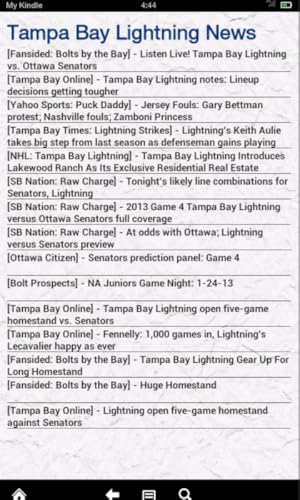 Tampa Bay Hockey News (Kindle Tablet Edition)
