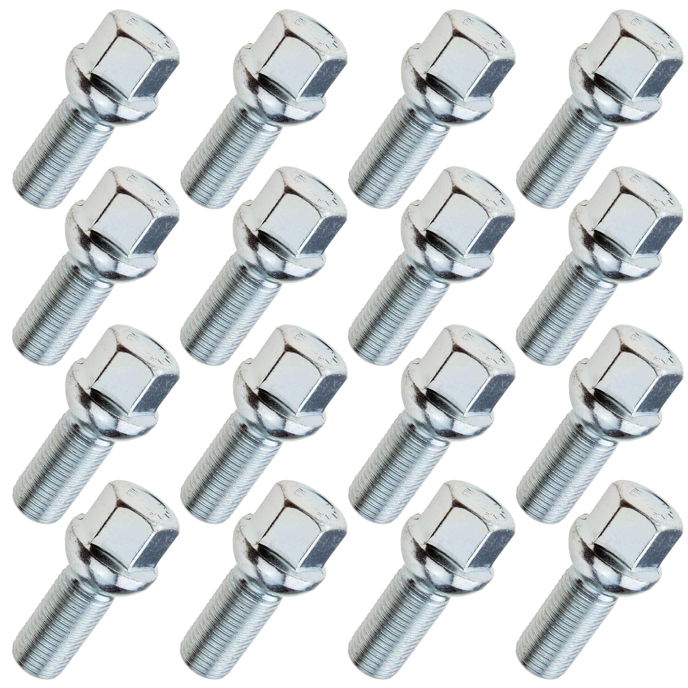 Bulloni per ruota M14 x 1,25, con attacco sferico, 30 mm, SW17, per BMW 1 2 3 4 5 6 7