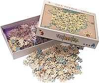 Vista 106 de Rompecabezas para adultos 1000 piezas Arkansas mapa de madera rompecabezas juegos de rompecabezas Estados Unidos del estado rompecabezas mapa decorar