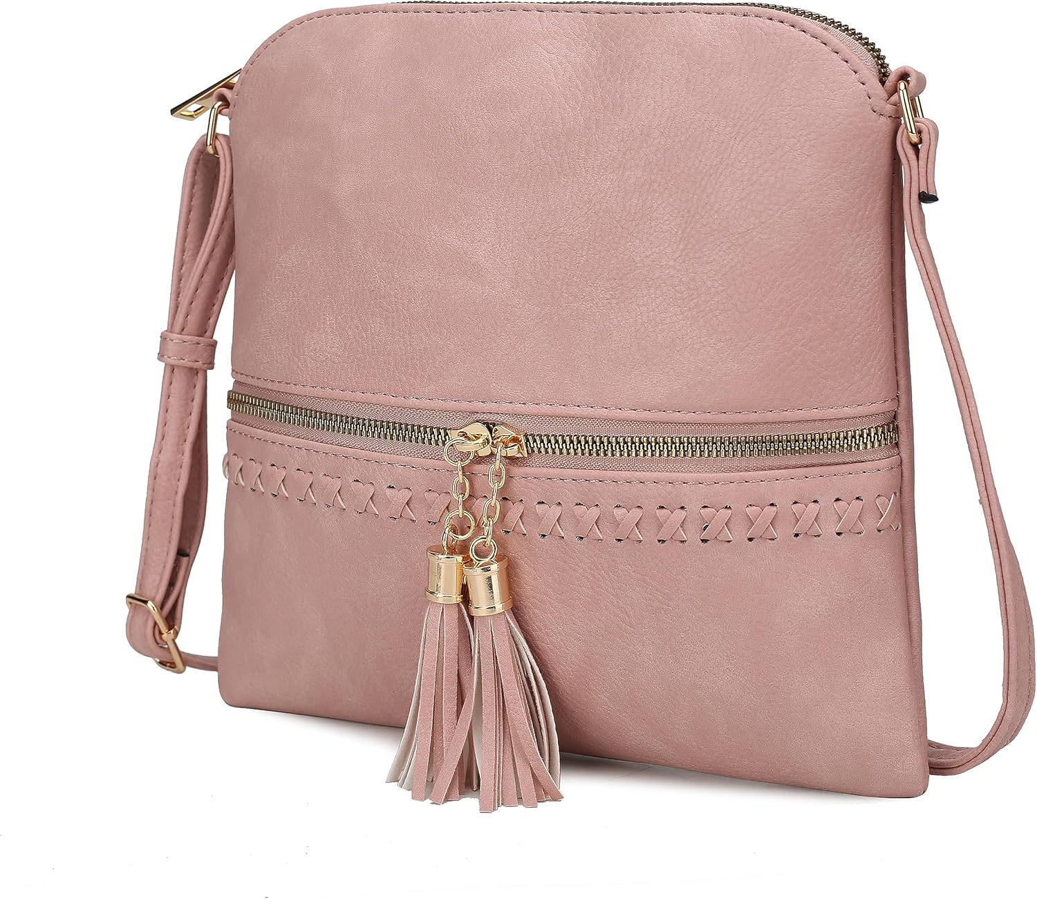 MKF Crossbody Bags for Women Purses and Handbags Tassel Side Messenger Bag