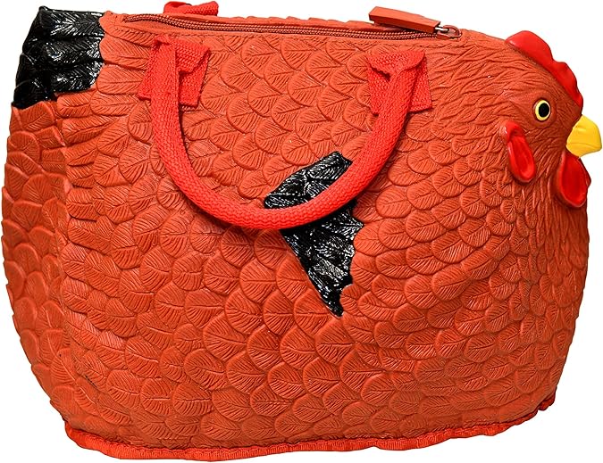 Hen Couture Rubber Chicken Purse Rhode Island Red Hen Bag Handbag