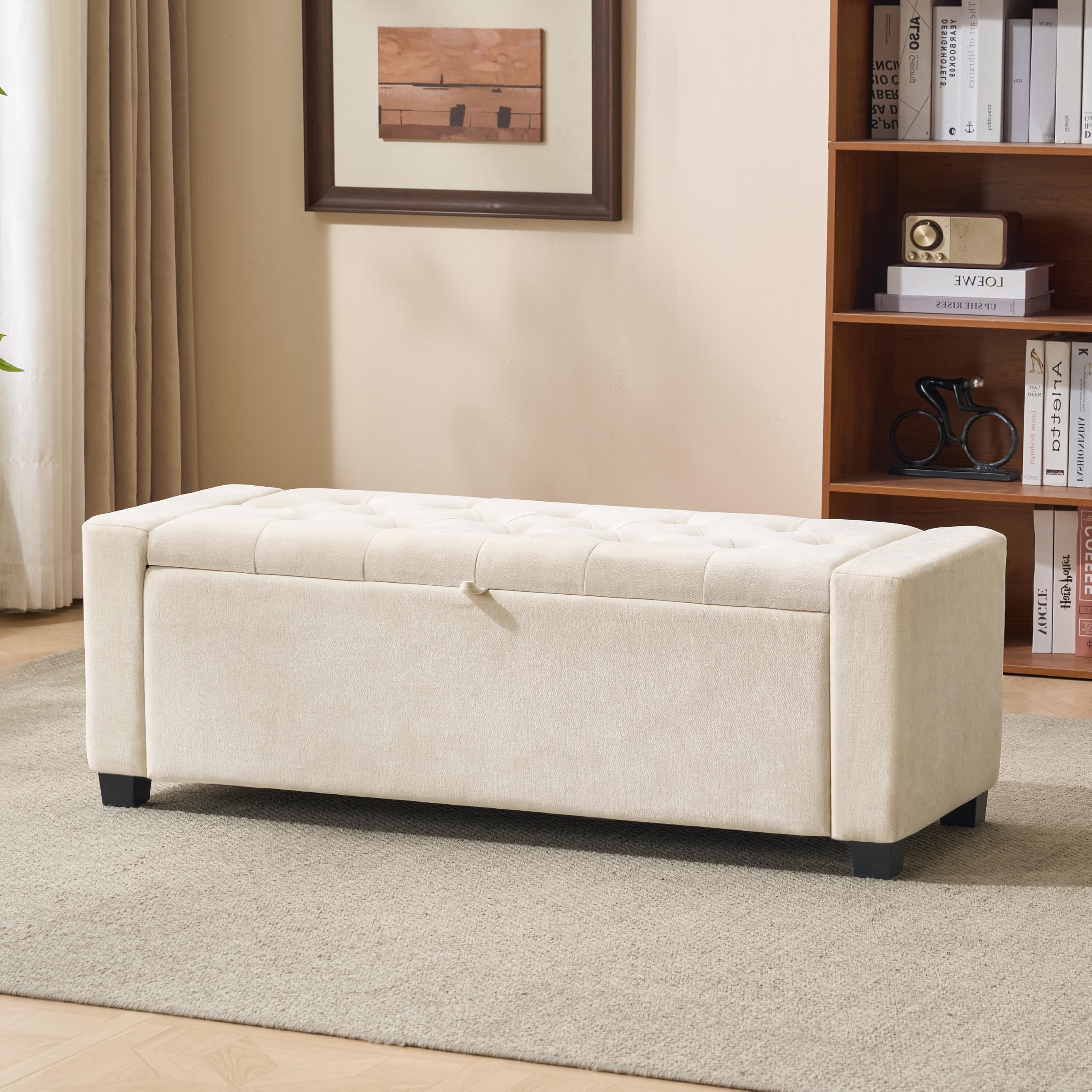 Windsor Tufted Storage Ottoman Bench