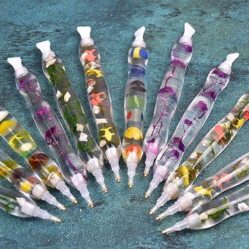 Miniatura 6 de Bolígrafo de pintura de diamante de resina, bolígrafo de puntos de arte de diamante con herramientas y accesorios de pintura de diamantes, bolígrafo