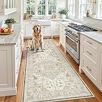 Vista 261 de Madane Alfombra Pasillera Lavable - Alfombras Pasilleras 2x6 para Pasillos de 6 Pies Antideslizante Vintage Alfombra Pasillera de Cocina