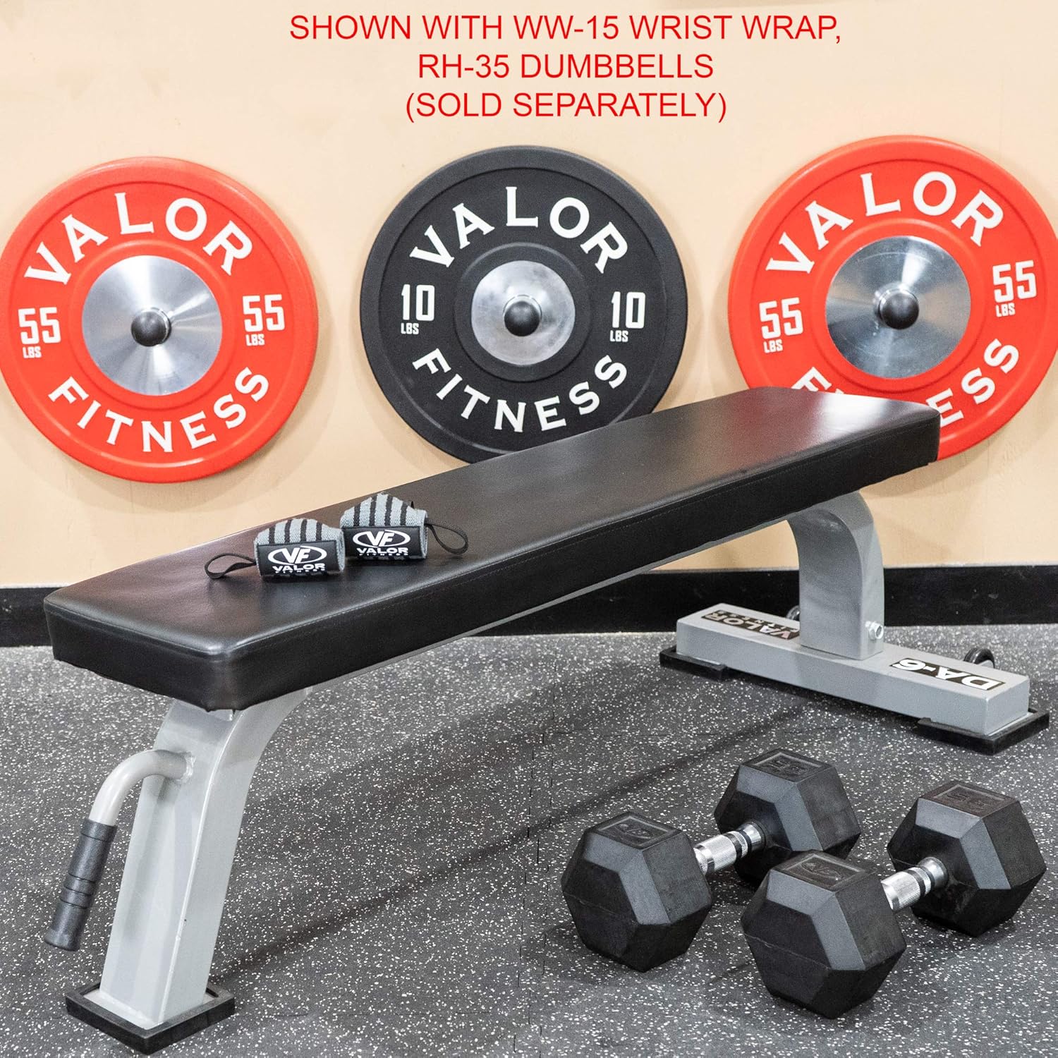 Valor Fitness Flat Weight Benches- Flat Weight Benches with High Density Padding and Solid Steel Frame - Home Gym Equipment