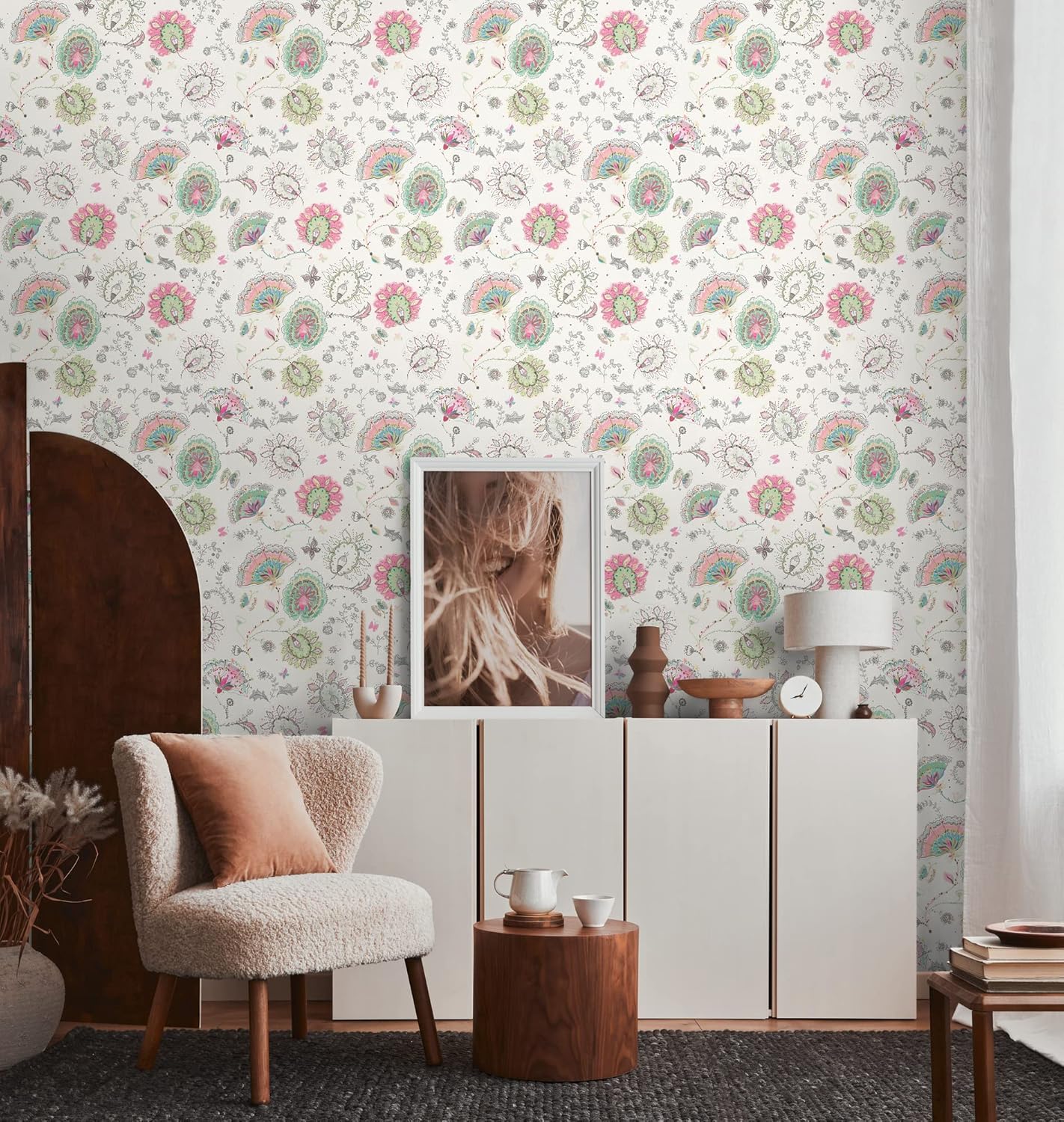A.S. Création Livingwalls House of Turnowsky 388991 Non-Woven Wallpaper 10.05 m x 0.53 m Made in Germany Floral White