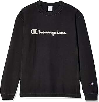 Amazon | [チャンピオン] ロングTシャツ 長袖Tシャツ 綿100% 9.4